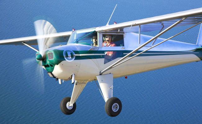 luscombe silvaire in flight for an aircraft appraisal